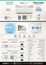 ⁦مكيف اسبليت  هايسنس جداري 23000 وحدة ، واي فاي ، بارد⁩ - الصورة ⁦2⁩