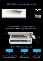 ⁦مكيف ز.ترست تبرو جداري (سبليت) 30600 وحدة، واي فاي، بارد، موديل ZT36CWFP ⁩ - الصورة ⁦4⁩